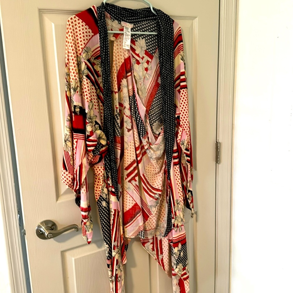 Free People Multicolor Kimono Top